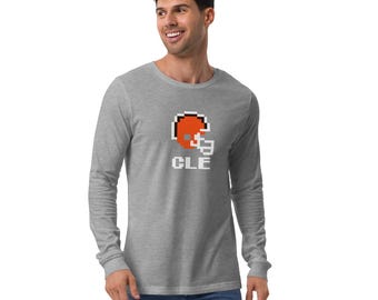 Retro Browns Tecmo Bowl Long Sleeve T-Shirt