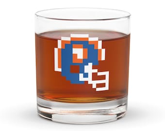 Broncos Rocks glass