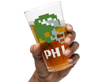 Eagles Retro Tecmo Bowl Pint Glass