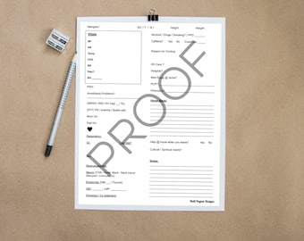 Hoja de trucos para la admisión de nuevos pacientes de enfermería