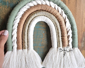 Large decorative Rainbow in SOFTNESS - decoration - baby room - child - girl - boy - childcare - accessories - macrame