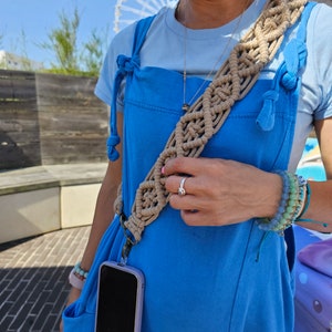 Camerariem - Telefoonriem - hoesje - tas - telefoonhoesriem - lanyard - telefoonriem - macramé