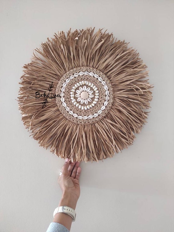 Décoration JUJUHAT KAIA raphias design exclusif art murale - chambre maison - naturel