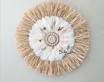 MOAY Gradient Raffia Jujuhat with Exclusive Design - Handcrafted - Handmade - Wall - Boho Decor