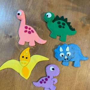 Felt puppet pattern, Felt Dinosaurs Pattern, PDF Sewing Patterns (Instant Download) felt toyfelt montessori toys