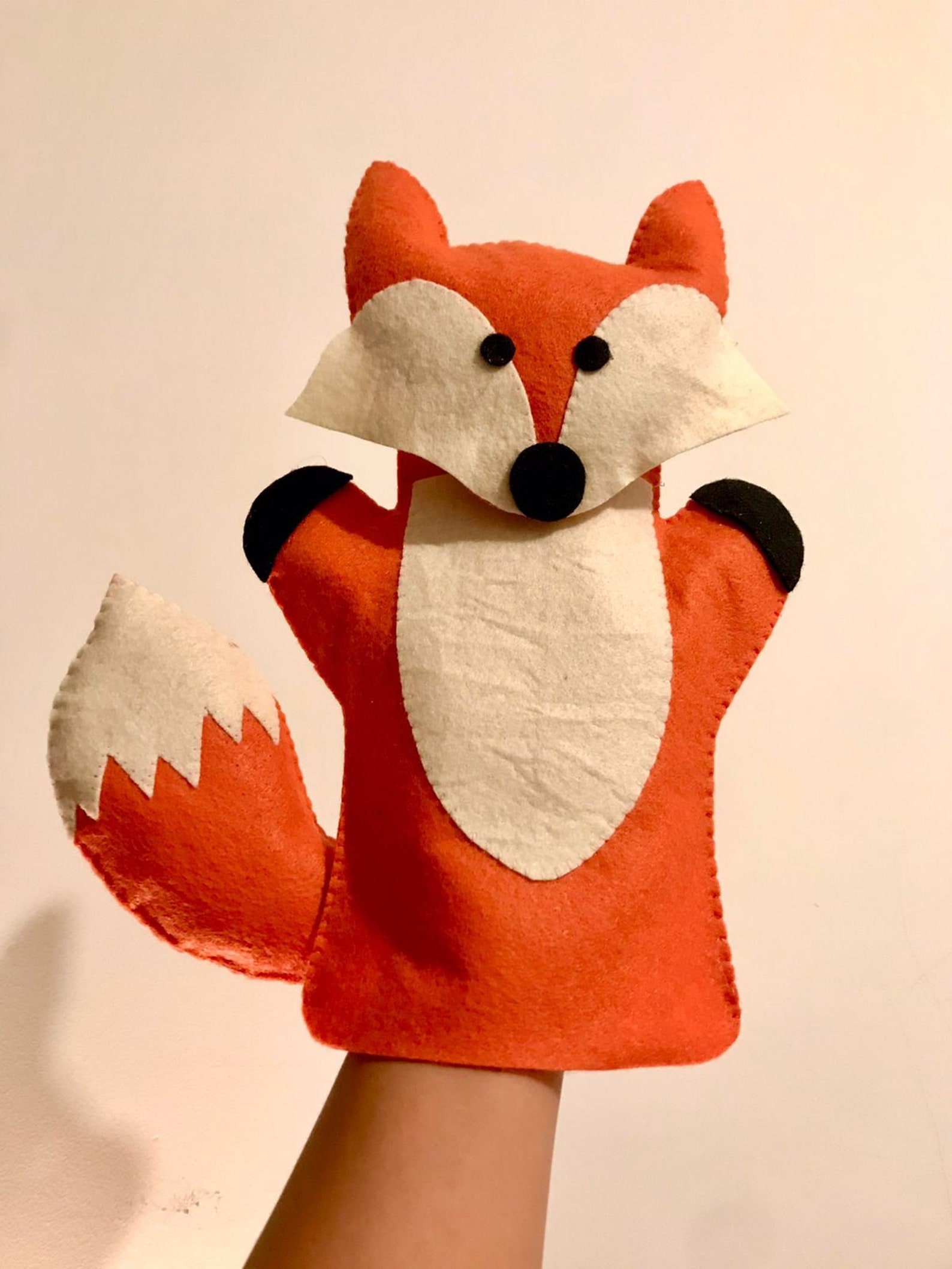 PDF Puppet Pattern Fox Puppet Pattern DIY Kids Puppet Etsy