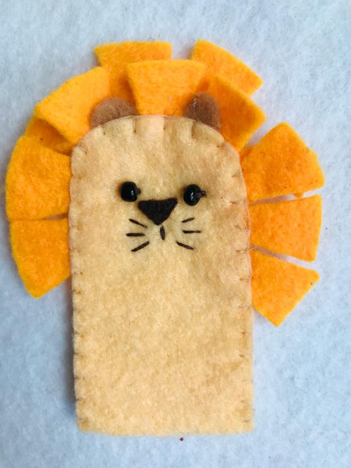 PDF PATTERN for Baby Felt Finger Puppets, Jungle Finger Puppets, Felt