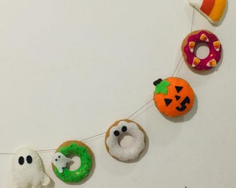 PDF Pattern Donuts and Cookies for Halloween, halloween decor, pdf felt donuts, role play food toy, Felt toys for kids, DIY toys for kids.