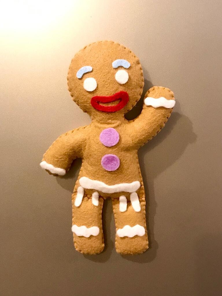 PDF Pattern Gingerbread Man Shrek Gingerbread Cookie Felt - Etsy