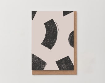 New arrival abstract new baby card