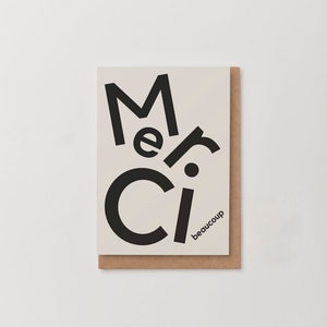 Merci Beaucoup - Thank you card