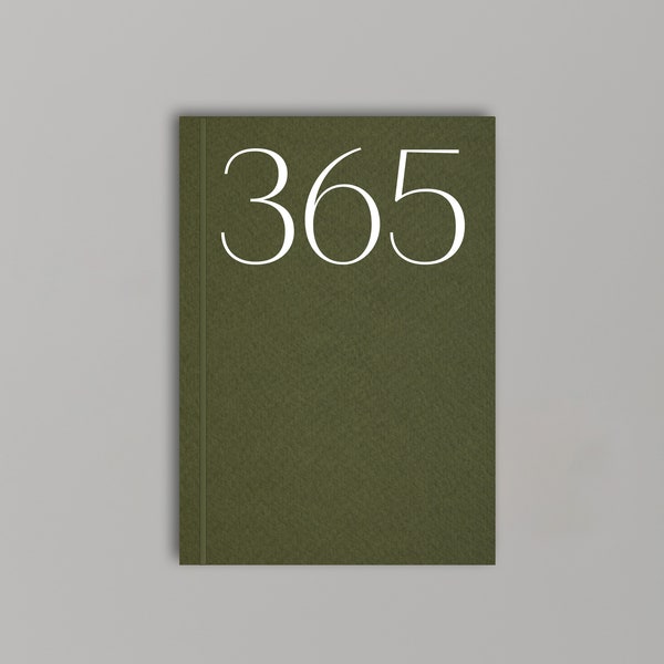 Undated 365 planner/diary in moss green