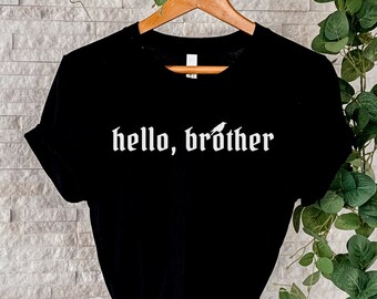 Koszulka Pamiętniki wampirów Koszulka Hello Brother Koszulka TVD Koszulka TVD Prezent Pamiętniki wampirów Koszulka Hello Brother Damon Salvatore