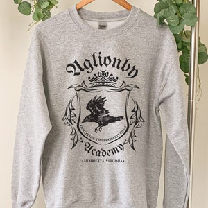 Aglionby Academy Sweatshirt The Raven Cycle Sweatshirt Maggie Stiefvater The Raven Boys Sweater Raven Cycle Gift Clothing Merch Gansey Blue