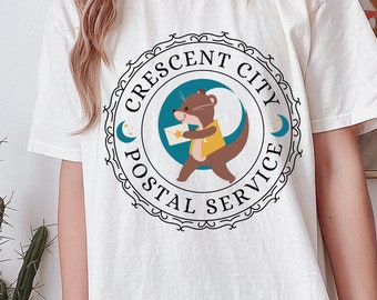 Crescent City Otter Shirt Comfort Colors Crescent City Shirt Crescent City Postal Service Crescent City Merch Gift Clothing Sarah J Maas