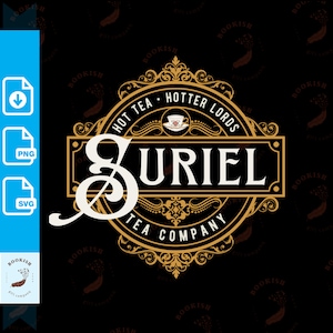 Suriel Tea Co Svg Png Hot Tea Hotter Lords Acotar Svg for Cricut Night Court Png A Court of Thorns and Roses Svg Cricut Cut File Sublimation