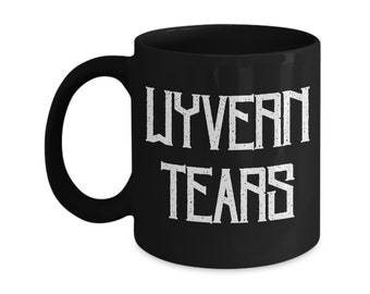 Monster Hunter Rise Wyvern Tears Mug Two Colors White Black | Monster Hunter Rise Coffee Mug | Monster Hunter Rise Gift | Monster Hunter Fan