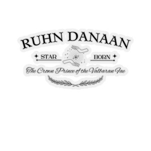 Ruhn Danaan Sticker Crescent City Sticker Sarah J Maas Stickers Crescent City Decal SJM Merch Crescent City Gift for Crescent City Fan