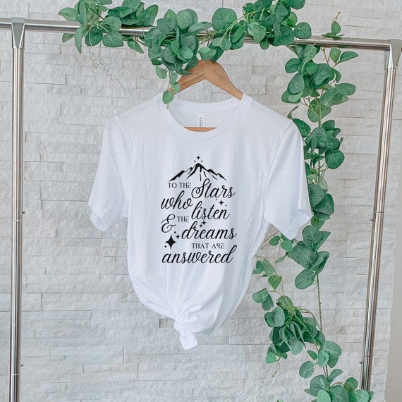 Maglietta Oversize Donna 'To The Stars Who Listen And The Dreams' - Vintage Bookish, Girocollo Morbido, Vestibilità Comoda, Taglie S-XXL