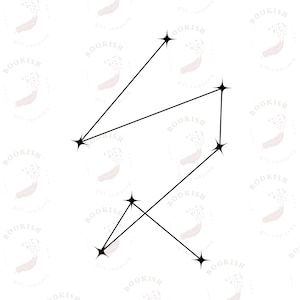 Addie Larue Svg Black Gold White Invisible Life of Addie Larue Constellation Svg Addie Larue Freckles Png Bookish Svg for Cricut Cut File