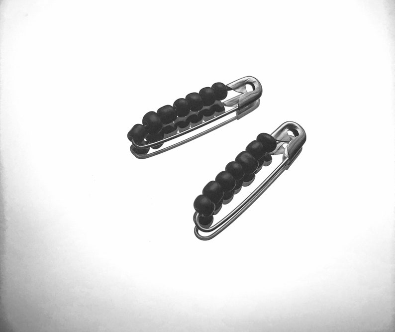 Safety Pin Earrings Etsy