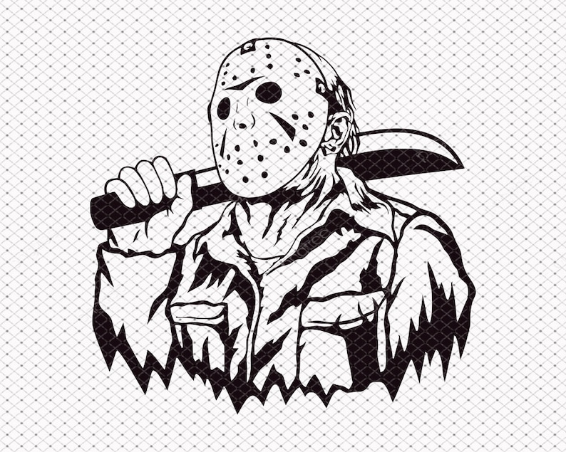 Download Jason Voorhees SVG Horror Movie Killers SVG Halloween ...