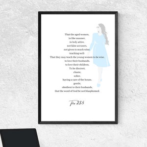 Titus 2 Printable - Catholic Art -Digital Download