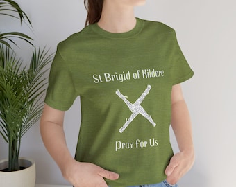Camiseta católica de Santa Brígida de Kildare