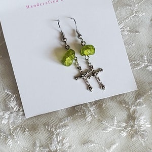 Crucifix earrings