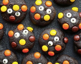 Double Chocolate Monster Candy Cookies - 1 Dozen