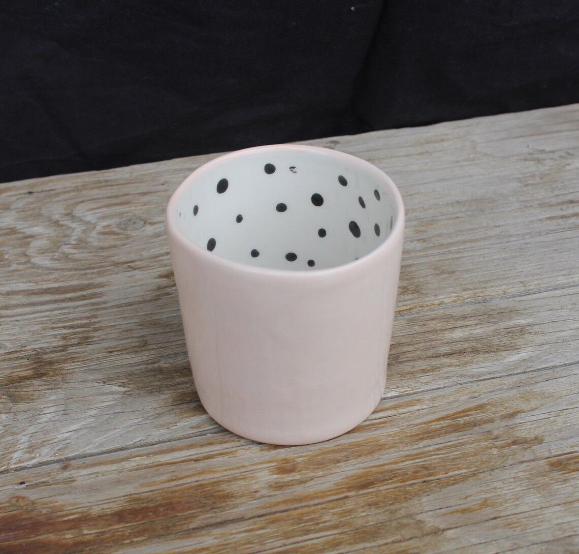 6 oz ceramic handmade mug set of 2 tea cup without handle Etsy