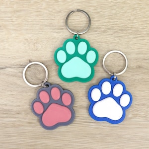 Paw print keychain bulk outlet