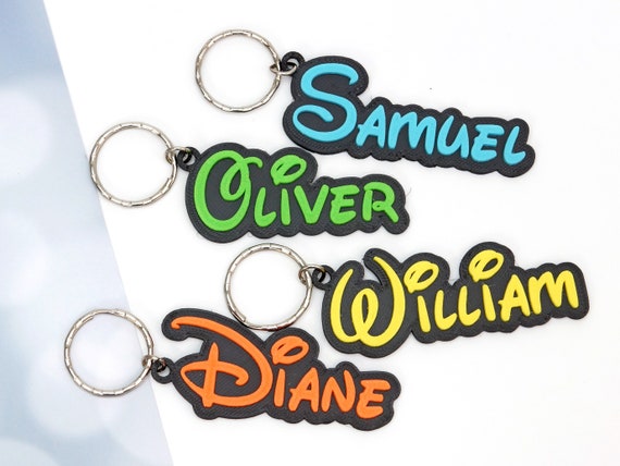 Keychain Disney Style Name Key Ring 