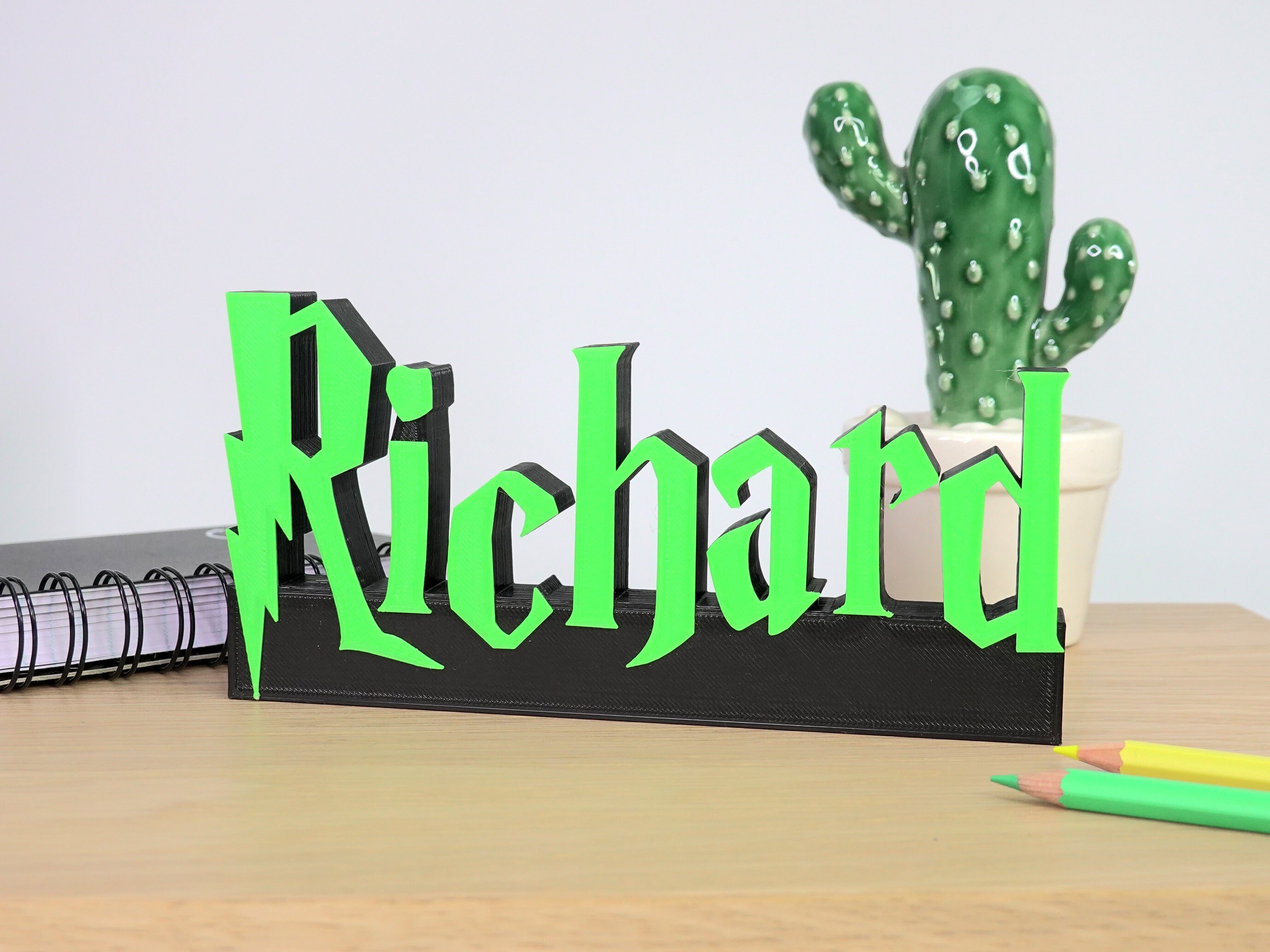 Custom Name Sign Wizard Name Plate Personalised Desk Etsy Australia