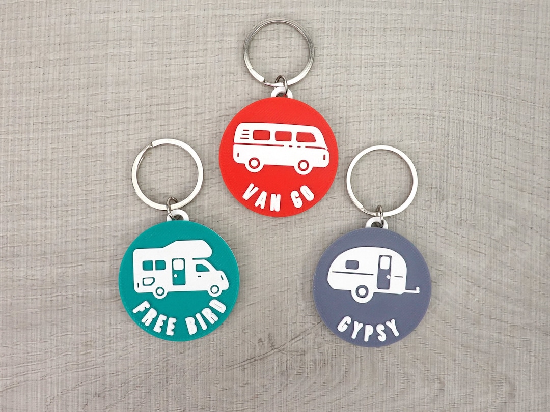 Personalised RV Keychain Custom Caravan Motorhome or Van Etsy