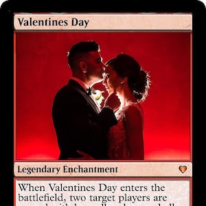 Valentinstag Karte (Folie) - Benutzerdefinierte Zauberkarte