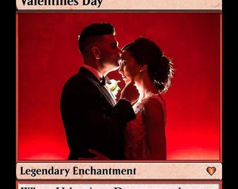 Valentines Day Card (Foil) - Custom Magic Card