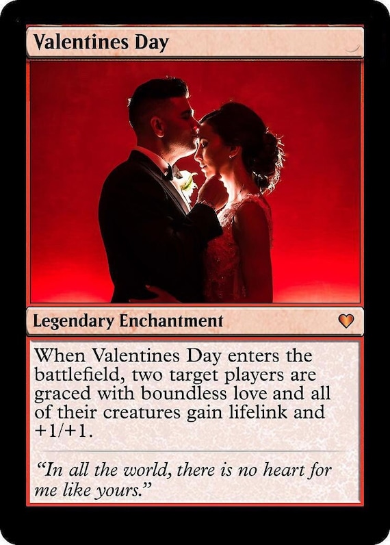 Valentines Day Card (Foil) - Custom Magic Card