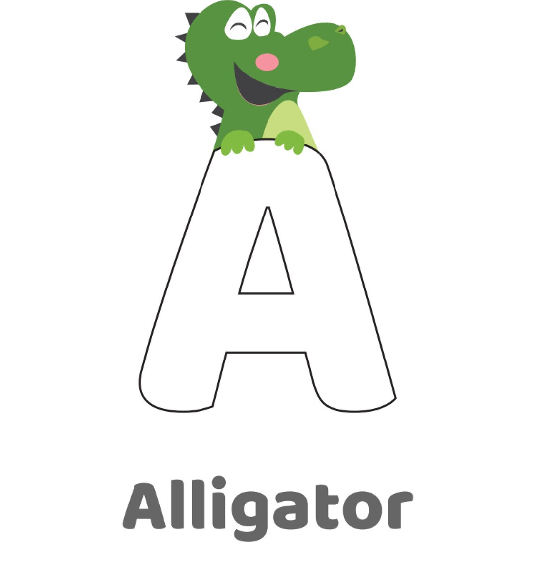 Fun Alphabet Coloring Pages - Etsy