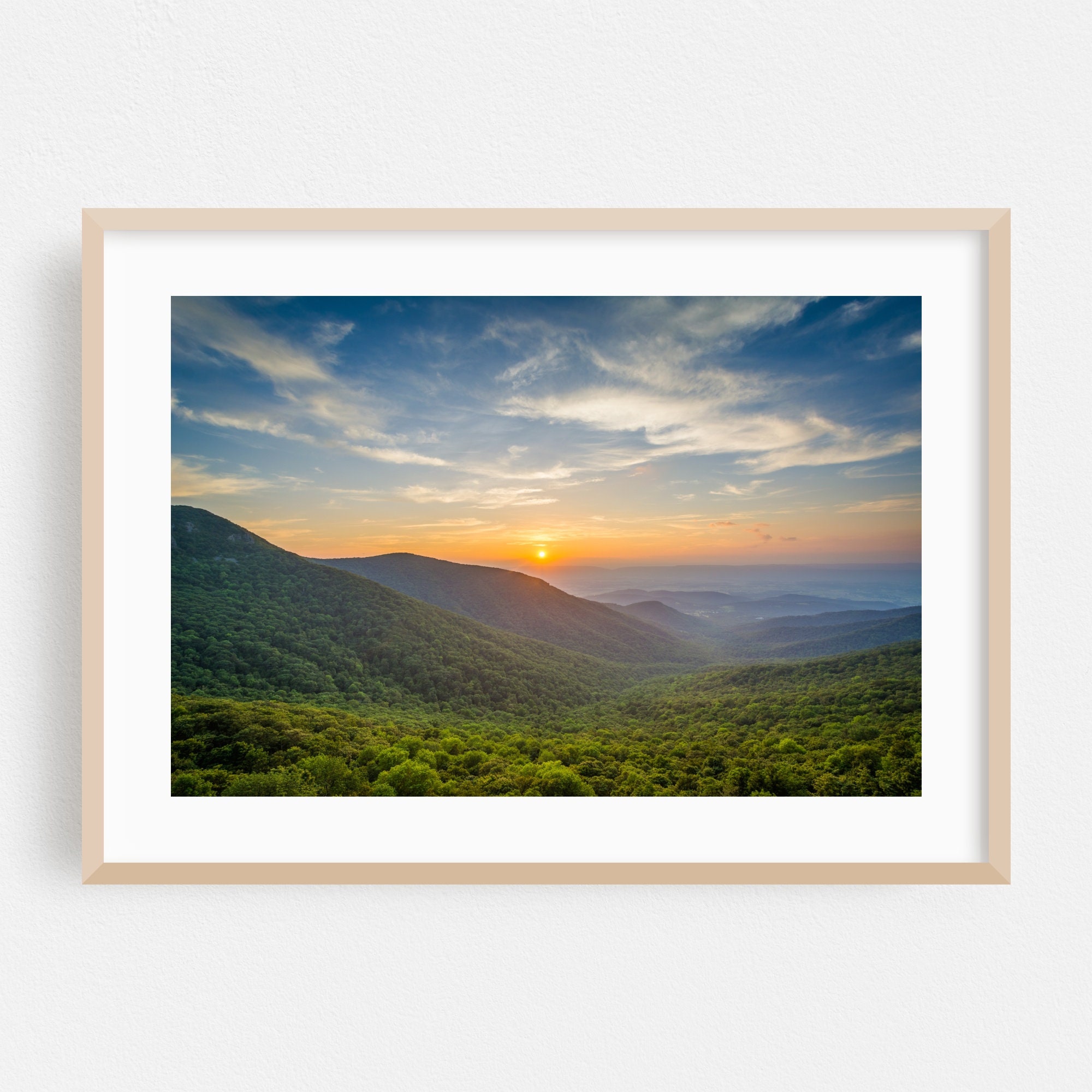Virginia Print Virginia Wall Art Virginia Poster Parks Etsy