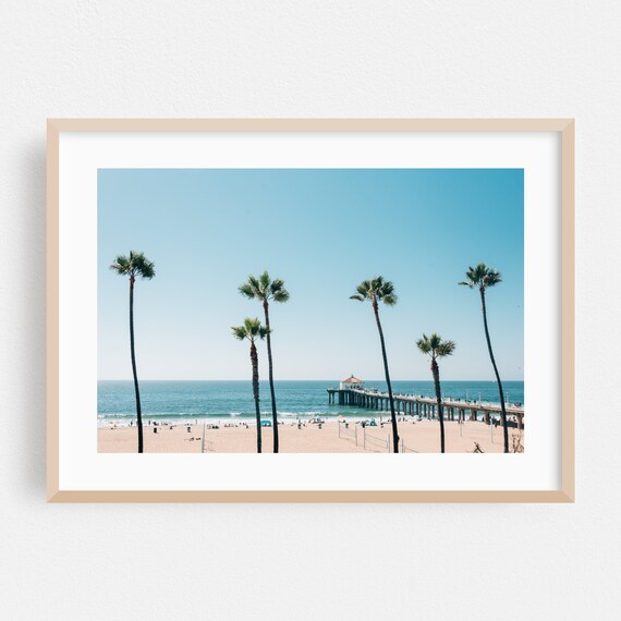 Manhattan Beach Art Los Angeles Print Los Angeles Wall Art Etsy