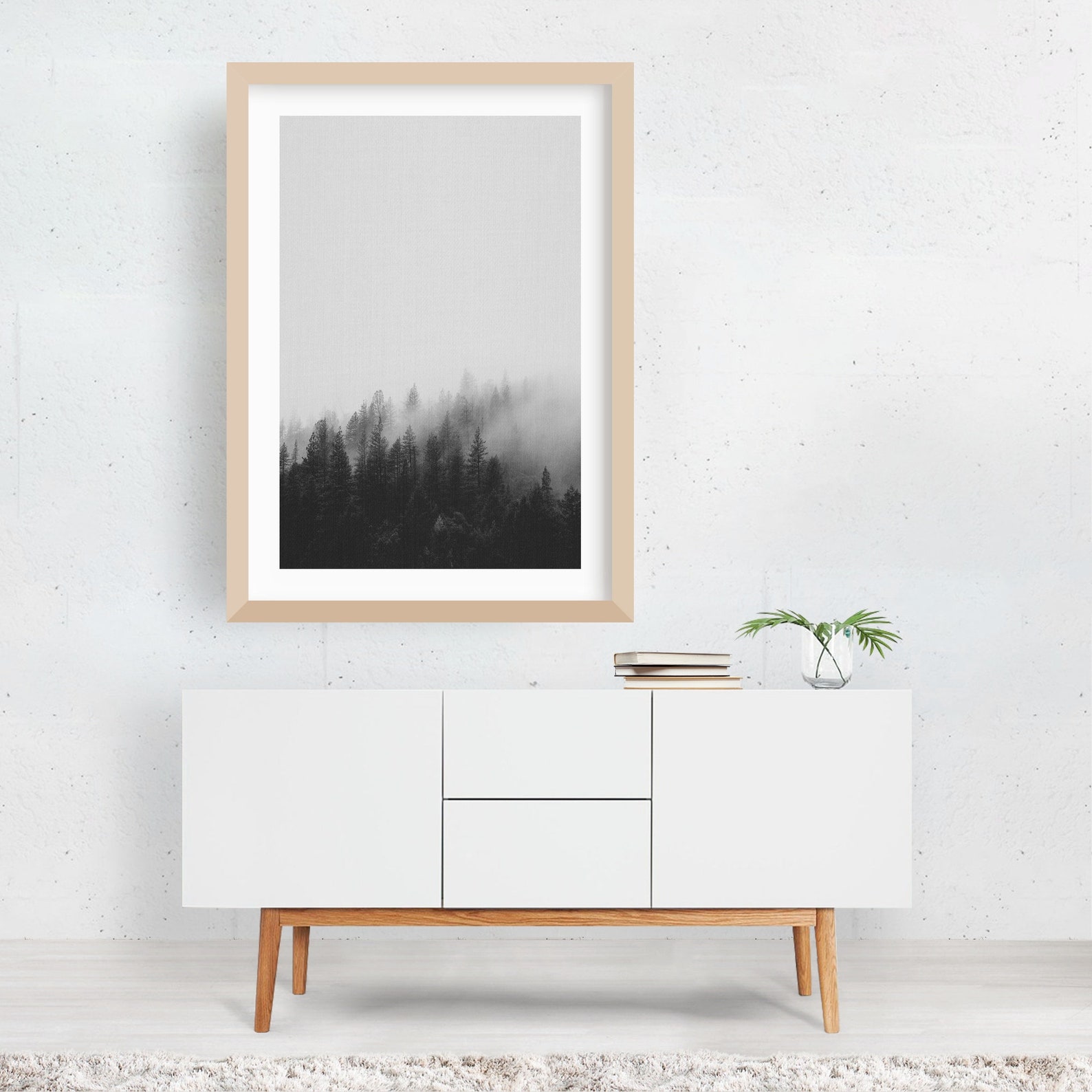 Black White Print Black White Wall Art Black White Poster | Etsy