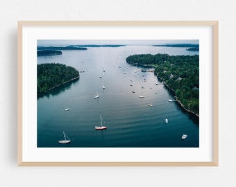 Mount Desert Island Maine Print Maine Poster Maine Wall Art Somesville Print Coastal Print Somesville Wall Art Somesville Poster