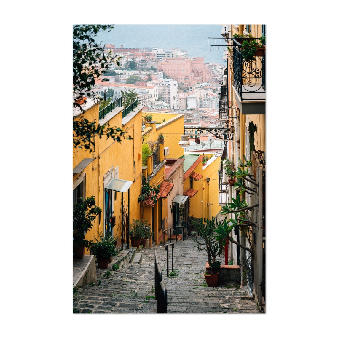 Naples Print Naples Wall Art Naples Poster Campania Print Etsy