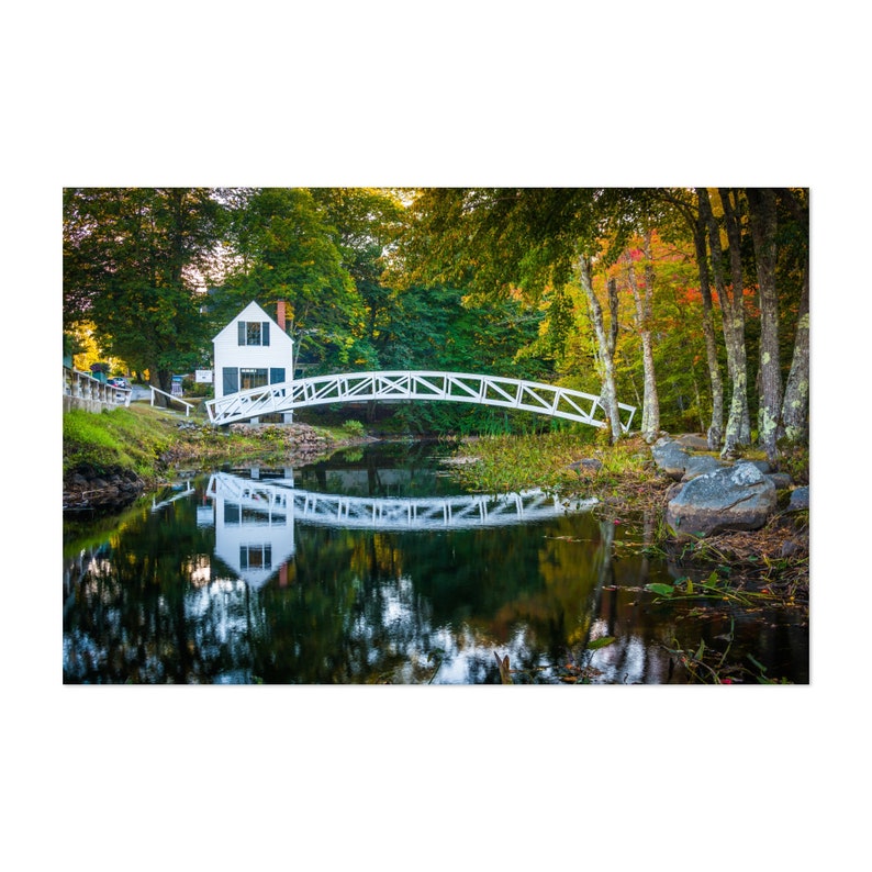 Mount Desert Island Maine Print Maine Poster Maine Wall Art Somesville Print Coastal Print Somesville Wall Art Somesville Poster