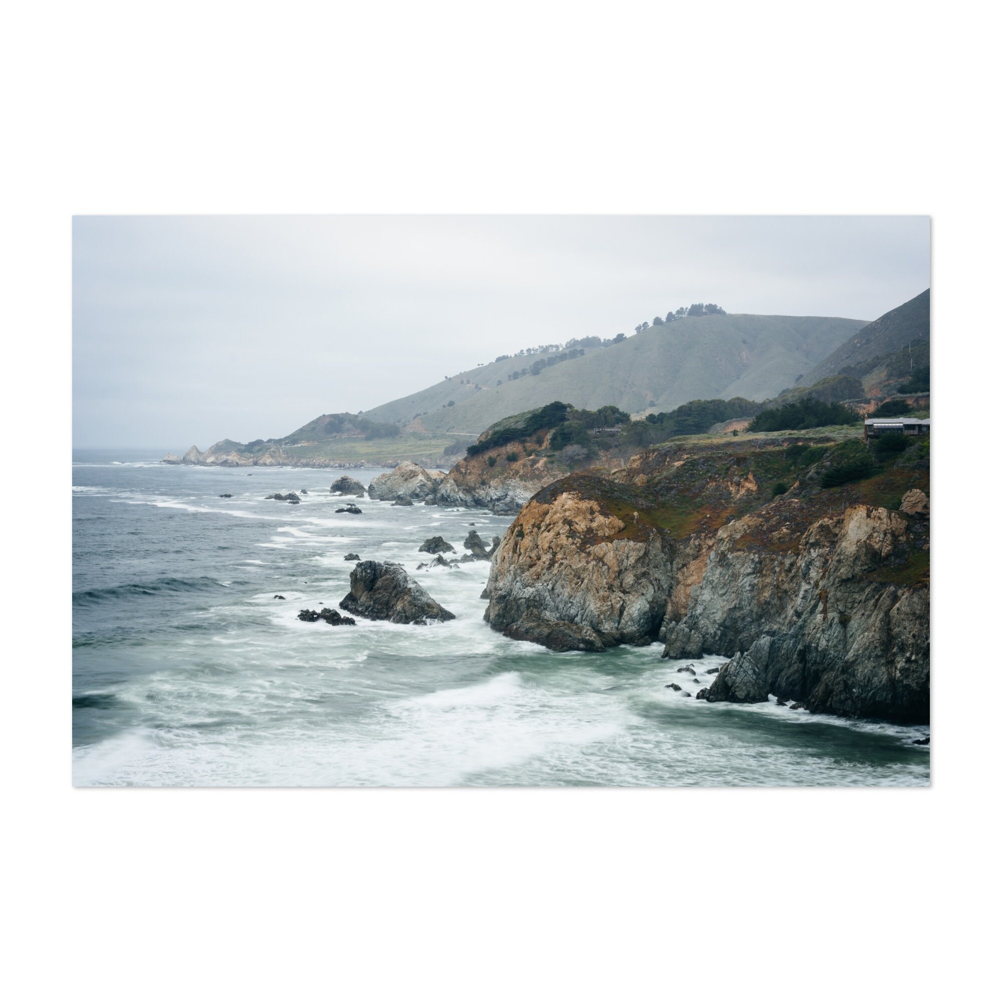 Big Sur Print Big Sur Wall Art Big Sur Poster California Etsy
