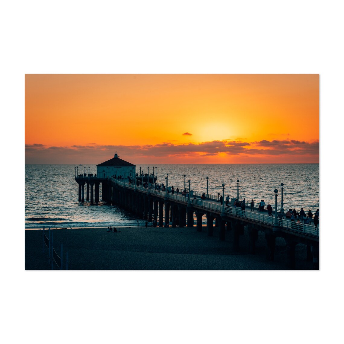 Manhattan Beach Art Los Angeles Print Los Angeles Wall Art Etsy