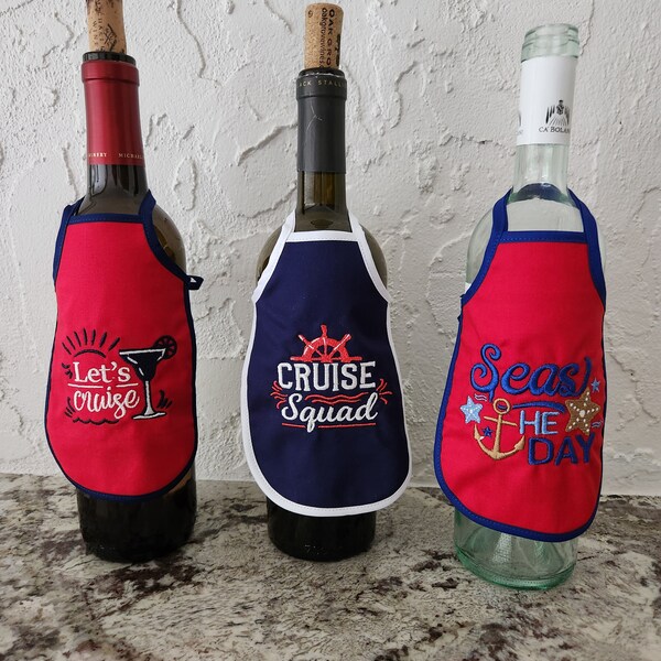 Wine Bottle Apron Etsy