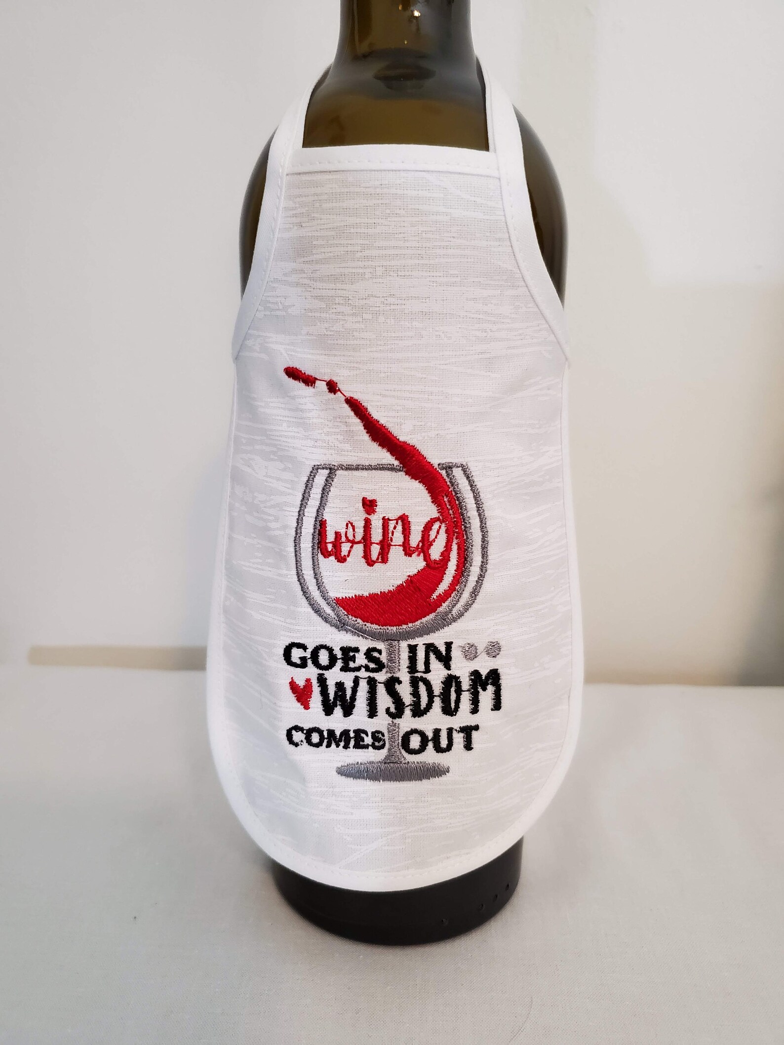 Wine Bottle Aprons wine accessory options embroidered bottle Etsy