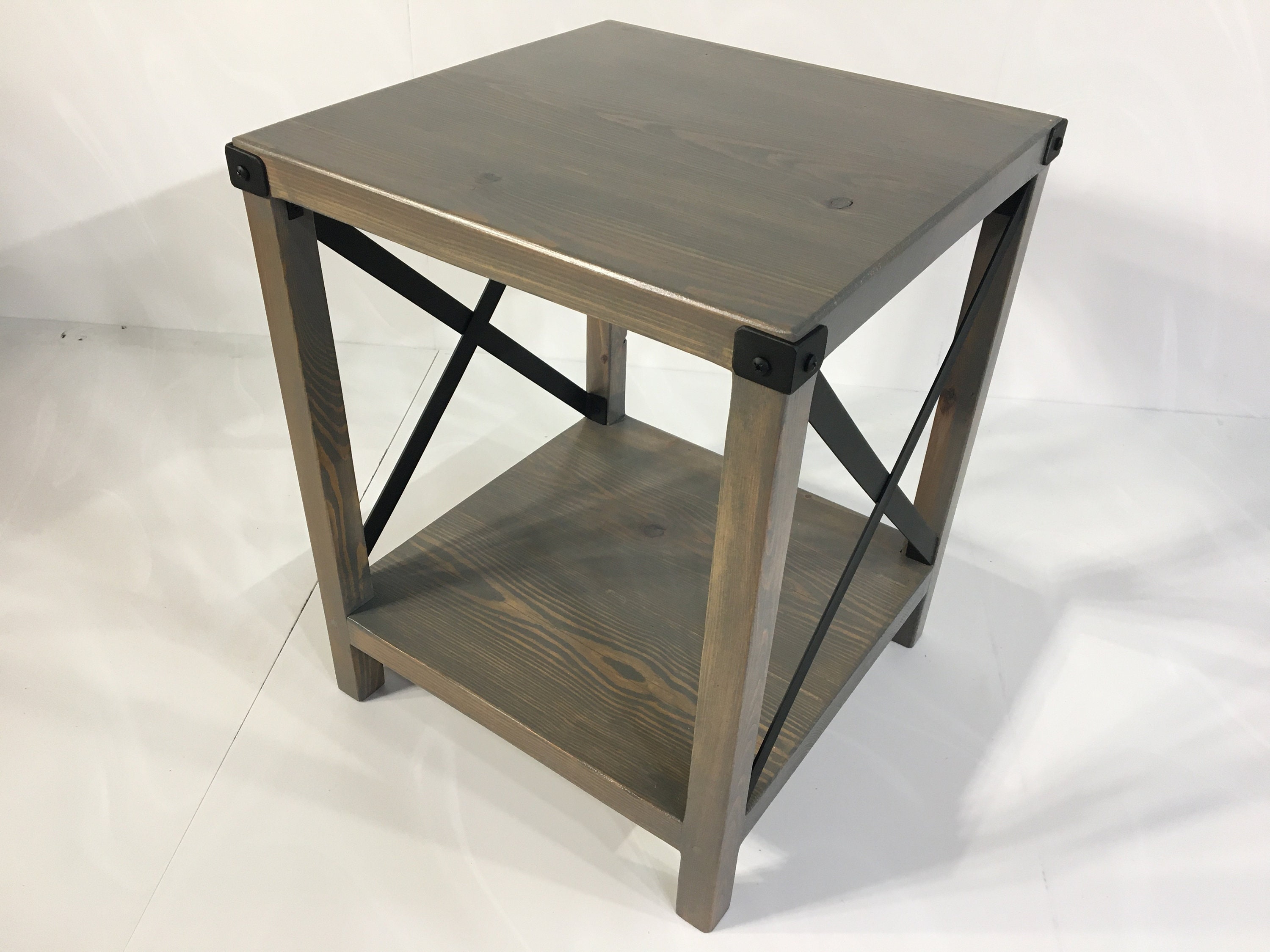 Reclaimed Wood End Tables Arsenault End Table Etsy